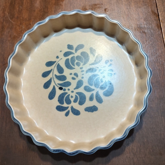 Pfaltzgraff Kitchen Pfaltzgraff Quiche 9 In Dish Folk Art Poshmark
